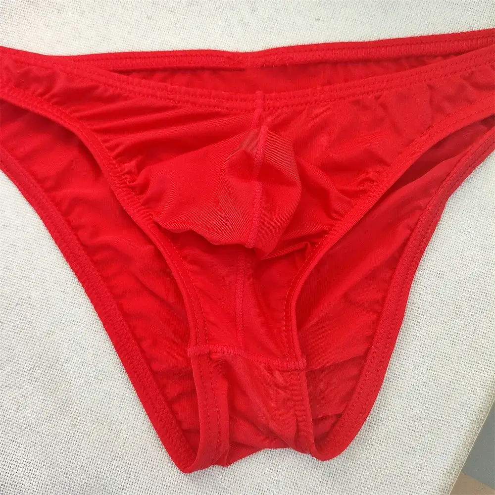 Herr Ultralåg midja Bugle Pouch Bikinitrosor Sexiga tighta Transparenta underkläder Man Is Silk Ultratunna kalsonger Plus Size — image 14
