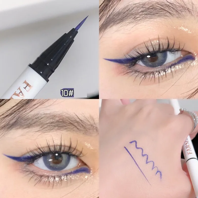 Αδιάβροχο στυλό ματιών 12 χρωμάτων Ultra-fine Tip Liquid eyeliner μακράς διαρκείας Eye Liner Quick-Dry Πολύχρωμο μακιγιάζ για Cosplay — image 17