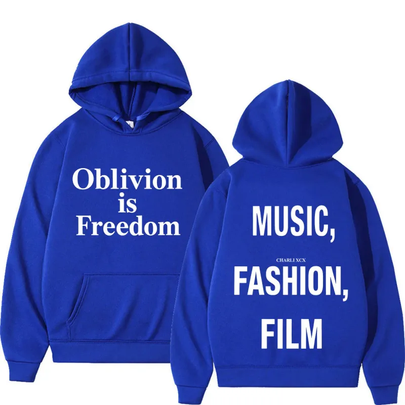 XCX Album Musik Fashion Film Tour 2026 Hoodie Cetak Pria Wanita Fashion Pullover Kasual Hip-Hop Kaus Hadiah Penggemar
