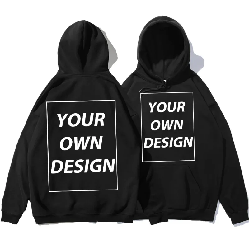 Customized DIY Print Lalaki Babae Autumn Winter Hoodies Casual Classic Pullover Simple Comfy Streetwear Soft Warm Sports Clothing — image 3