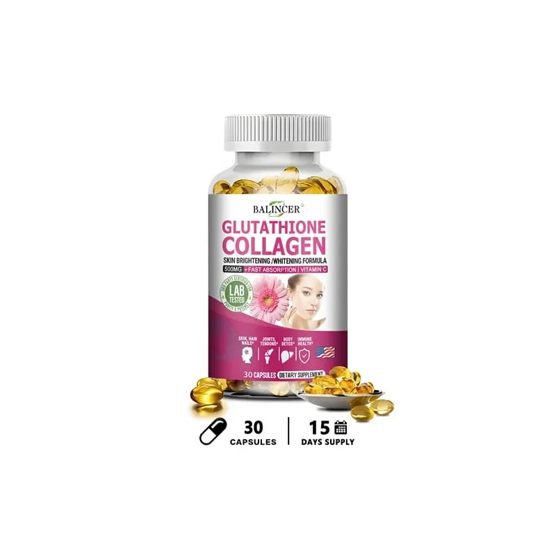 Glutathione Supplements - Collagen Booster Antioxidant Support Liver Detoxification Skin Whitening and Brightening — image 8