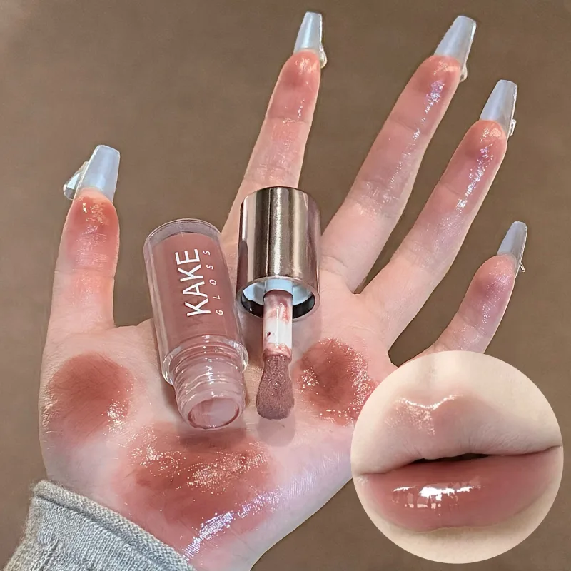 מראה שפתון נוזלי לחות ג'לי חום מים Light Lip Glaze סקסי ליפ גלוס עמיד לאורך זמן גוון שפתיים עירום איפור קוסמטיקה — image 11
