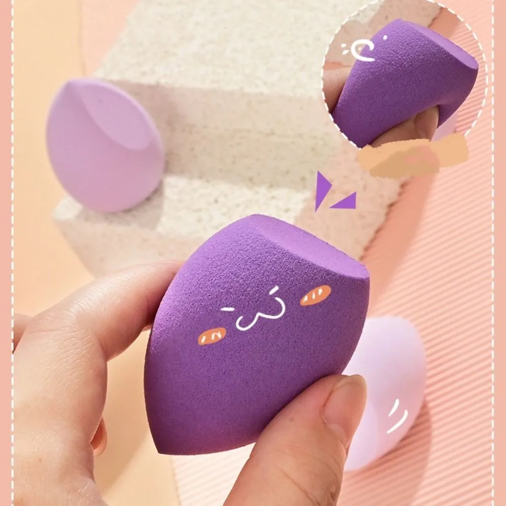4Pcs Beauty Pro Foundation Cosmetic Puff Set Dry Wet Usable Makeup Tool Magic Brushes With Box Sponge Powder Makeup