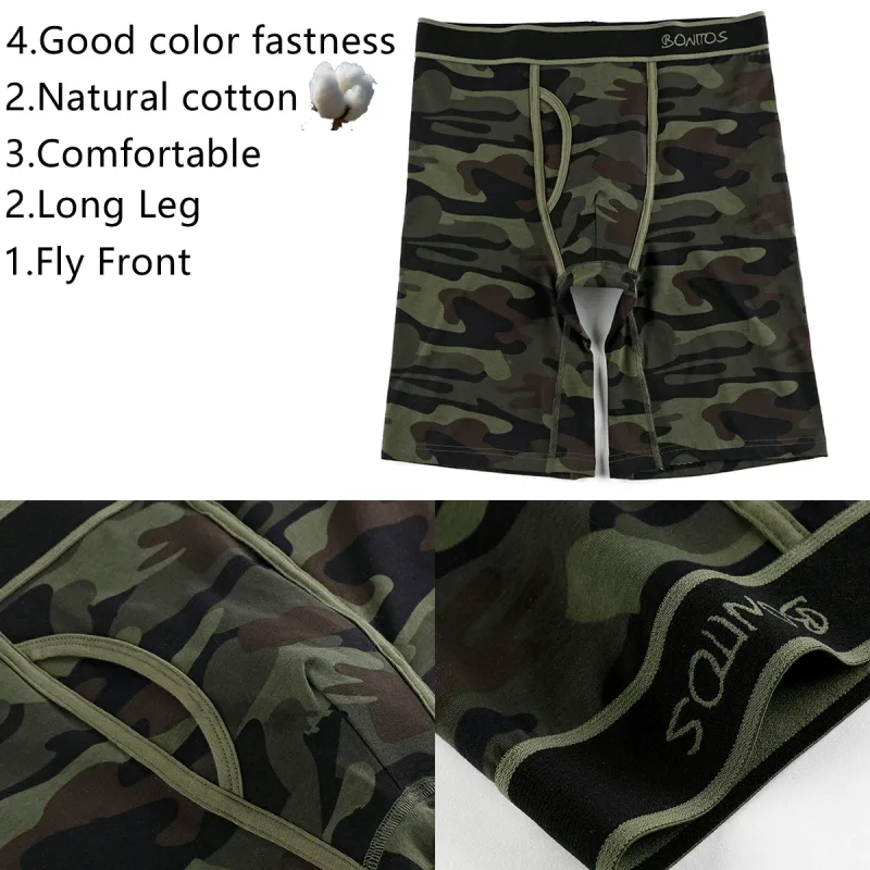 2026 novo estilo de algodão voar boxer perna longa roupa interior para o homem shorts tamanho grande e calcinha homme marca luxo boxerhomme cuecas — image 3