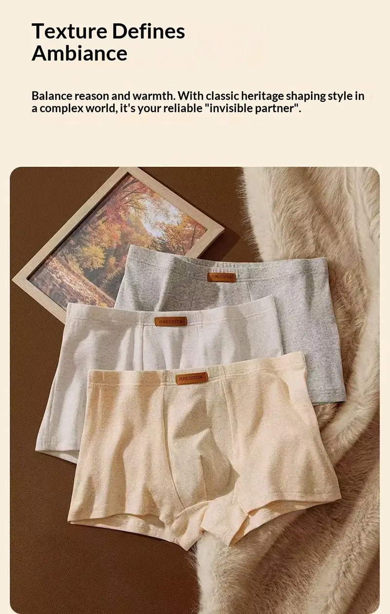 1Pcs Men's Jacquard Underwear Solid Colorful Cotton Boxer Briefs Plus Size 6XL Breathable Comfortable Lingerie Sexy Panties — image 11