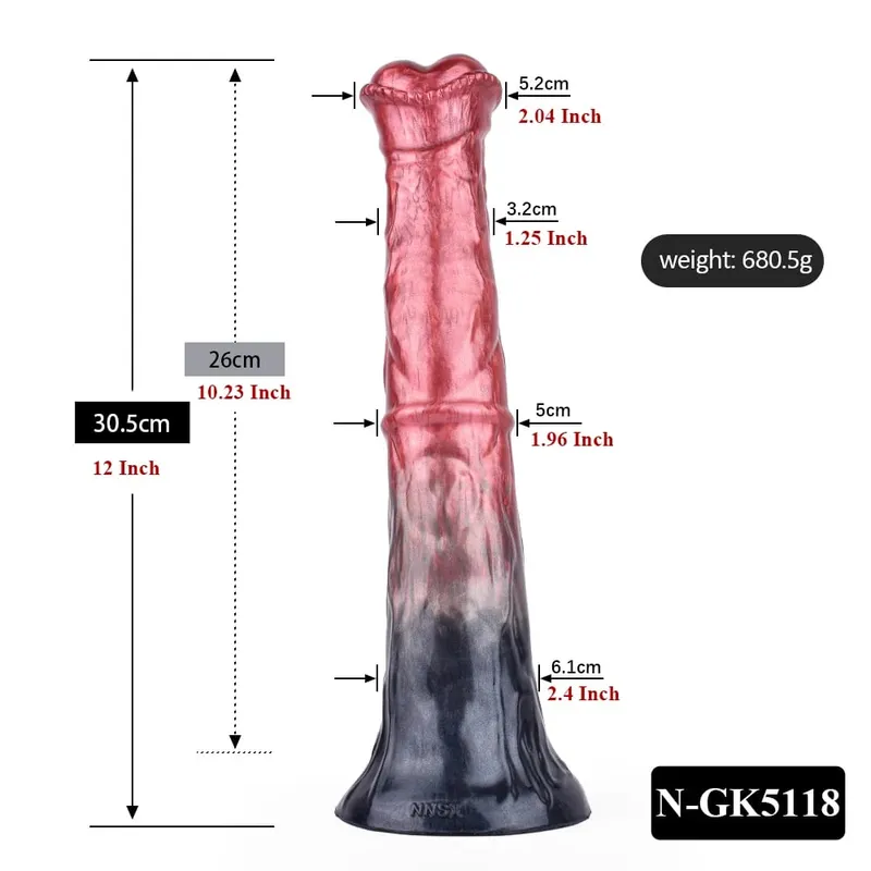 Szilikon lóműpénisz hosszú pénisz anális dugó Hatalmas csomós G-pont hüvelystimulátor tapadókoronggal felnőtt szexjáték nőknek Férfiak — image 9