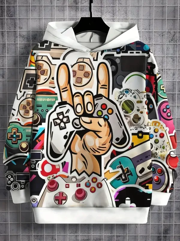 New 3DPrint Animal Graphic Hoodies For Man Sweatshirt Hrajuku Street Fall Casual Long Sleeves Y2k Men Clothing Menswear Clothing — image 9