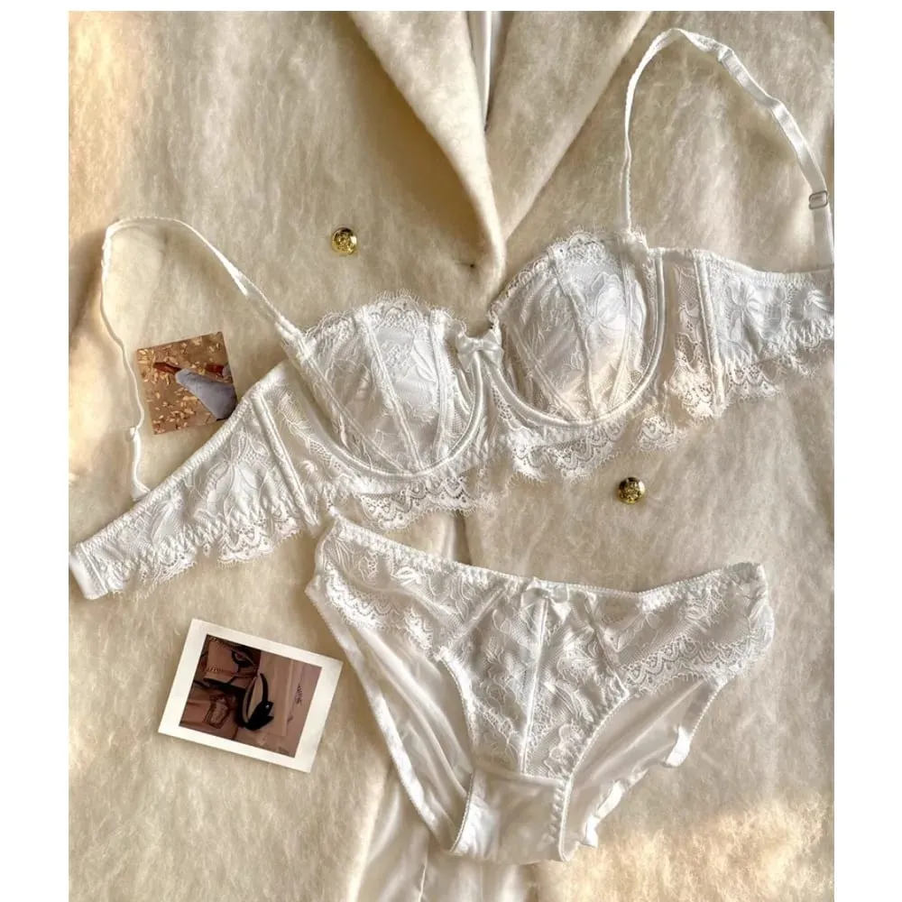 Γαλλικό Half Cup Rabbit Ear Set Hot Sale Γυναικεία εσώρουχα αντιολισθητικά αντιολισθητικά πλαϊνή υποστήριξη Anti-Sag 32-38 — image 4