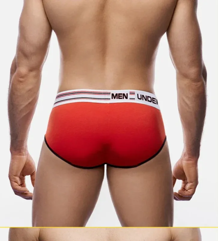 Panlalaking Cotton Color Block Brief, Pump! Logo Wide Waistband Low Rise Sexy 3D Convex Pouch Underwear 3256813080433415 — image 19