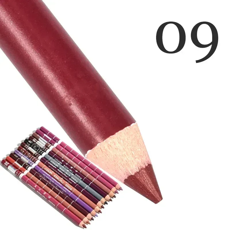 28Color Antifouling Lip Liner Professzionális rúzstoll Precise Waterproof Lip Outline Ceruza ajak smink Tartós szemceruza Krémes — image 15