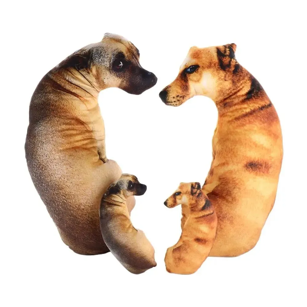 Aranyos 3D élethű állati dobópárna, puha, kreatív kutyapárna párna otthon — image 2