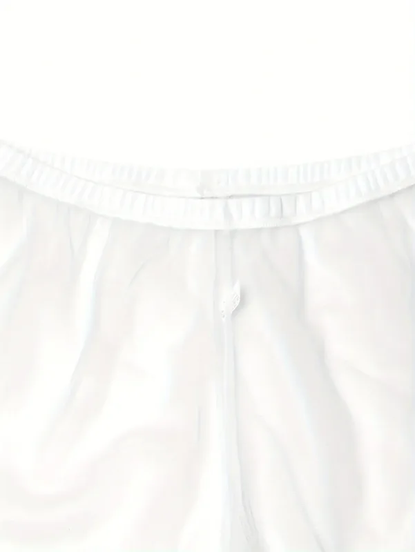 1pc sexy sheer malha roupa interior masculina moda macio transparente casa solto ajuste calças de boxe dormir shorts pijamas calças — image 7
