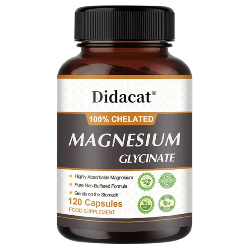 Magnézium-glicin 500 mg - Támogatja az izmok működését, javítja az alvás minőségét Támogatja a szív- és érrendszeri és az anyagcsere egészségét — image 9