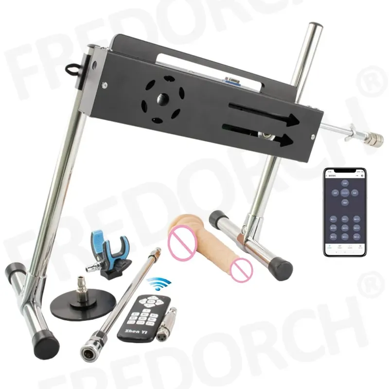 מכונת מין עוצמתית 200W F21S APP/בקרה אלחוטית/קווית עם אביזרי דילדו לנשים גברים צעצועי מין לאוננות אוטומטית