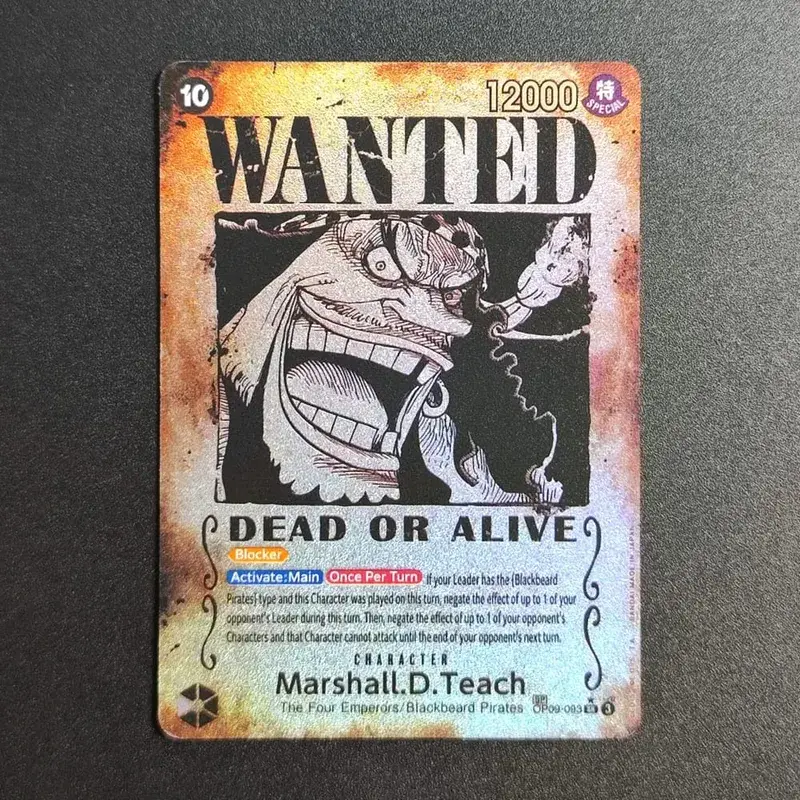 Proxy ONE PIECE CARD Luffy Shanks ACE Roger Teach Kaido Κάρτα χαρακτήρων Ζητείται Alternate Art English Collection Κάρτες Anime