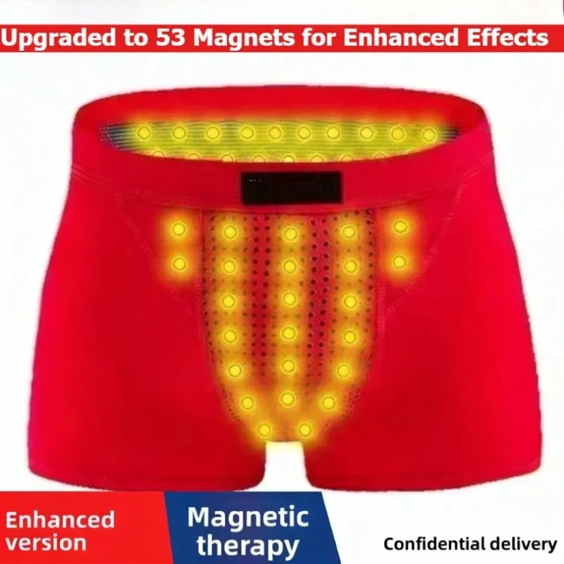 Upgraded 53 Magnets Boxer Briefs for Men Magnetic Therapy Pain Relief Blood Circulation Brazilian Underwear Size L to 5XL — image 4