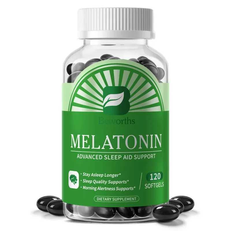 Melatonin 5mg Vitamin B6 Anti Stress Tools Sleeping Pills Melatonin to Sleep Stay Asleep Longer For Adult Beauty Health