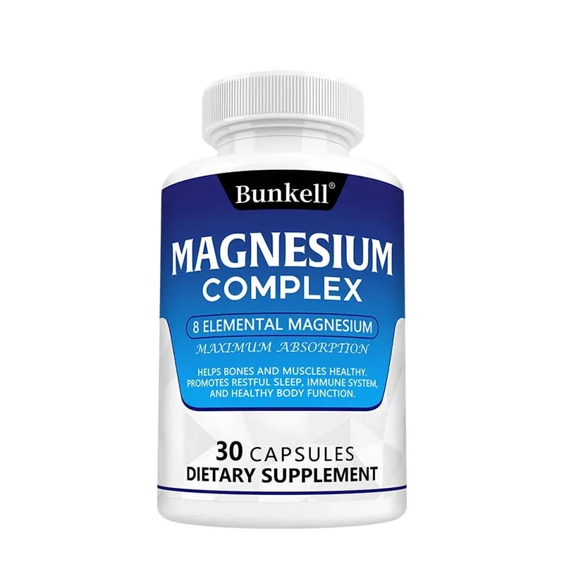 Magnesium Complex 120 kapszula – Csontizmok és szív egészségének kiegészítője, alvástámogató izomlazítás, stressz és szorongás enyhítése — image 8