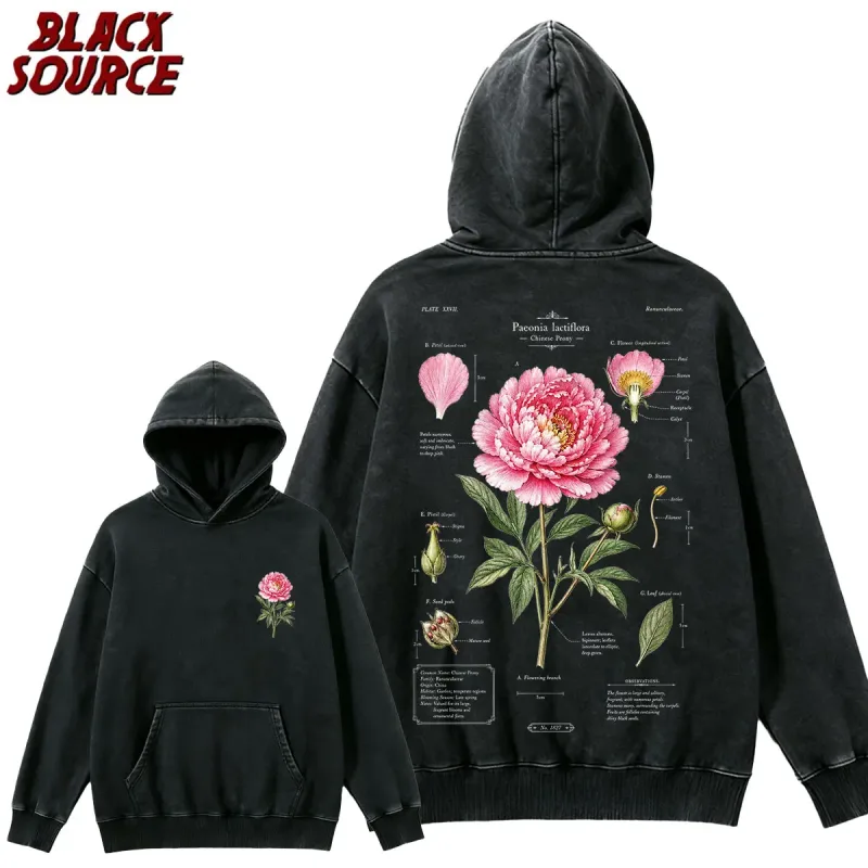 T412 American Rose Letter Print Hoodie, Kaswal na Pullover Sweatshirt ng Lalaki, Breathable Urban Streetwear, Trendy na Pang-araw-araw na Kasuotan — image 1