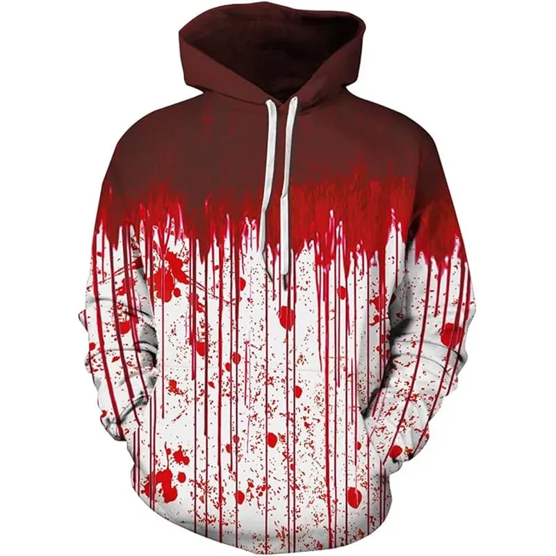 YOU 2026 Halloween Hoodies Men Women Full Print Terror Blood Graphic Sweatshirt Hoody Sudaderas Originales — image 3