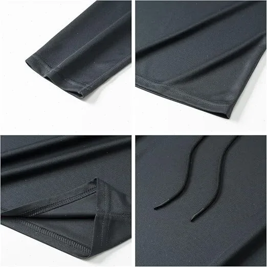 Hoodies de manga longa dos homens camisas de proteção solar sólido secagem rápida camiseta dos homens musculação fitness muscular sportwear roupas de ginásio — image 3