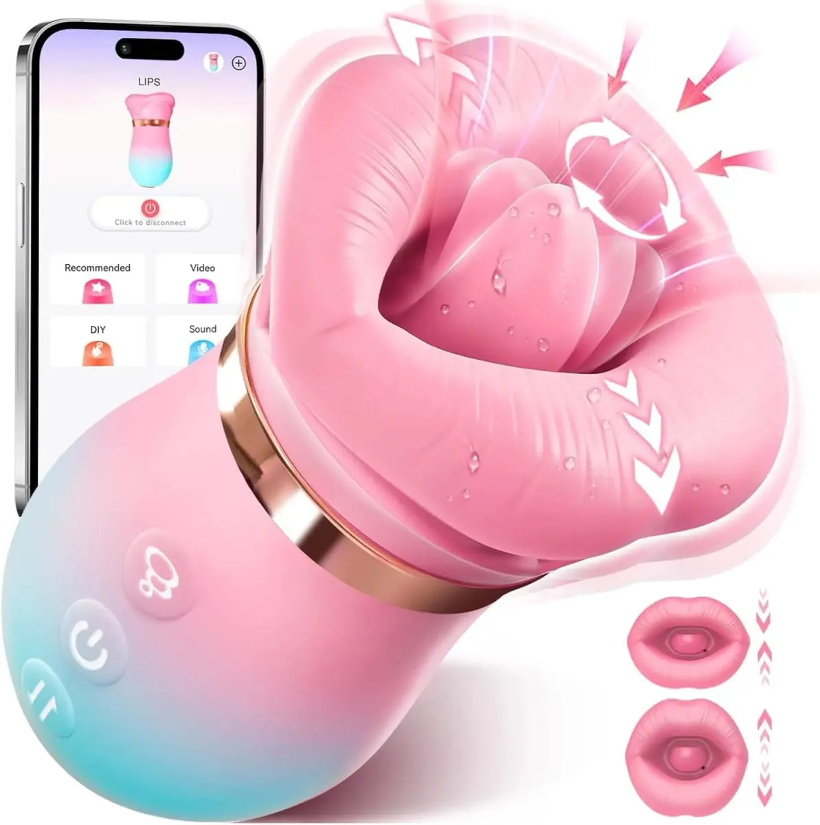 APP Control Szívó Vibrátor Nyelvnyaló Balek női Orális Klitorisz Bimbóstimulátor Vibrációs Vákuumos Szexjátékok pároknak — image 1
