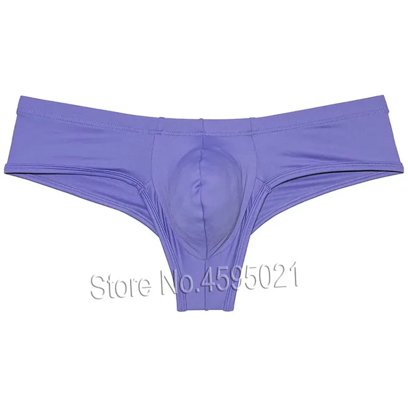Men's Low Waist Bikini Briefs Underwear Male Bikini Enhance Pouch Boxershorts Micro Trunks Underpants Soft Briefs