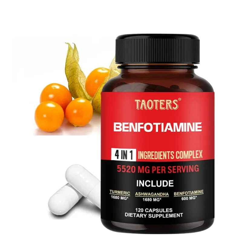 600 mg-os benfotiamin kapszula – segít fenntartani az egészséges glükóz-anyagcserét és támogatja az idegrendszert Egészségkiegészítők — image 1
