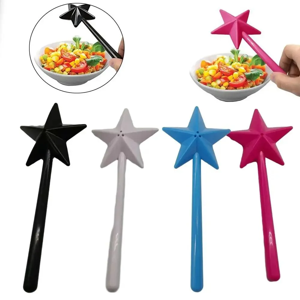 Hordozható sóbors shakerek Újratölthető Magical Star Wand fűszeradagoló Ízesítő shaker készlet Konyhai és étkezési grill kellékek — image 3