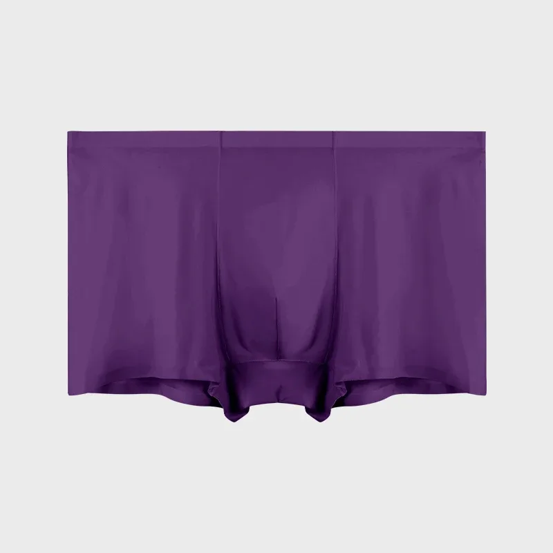 Herrunderkläder Herr grossist Ice Silk Sömlös boxershorts Antibakteriell Andningsbar Sport Sommar Tunn Comfort Boxer Bri