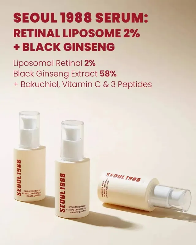 1988 Sérum : Liposome rétinien 2% + Gingeng noir 30ml/1.01fl.oz | 58 % d'extrait de gingeng noir avec Bakuchiol Vita rétinien — image 2
