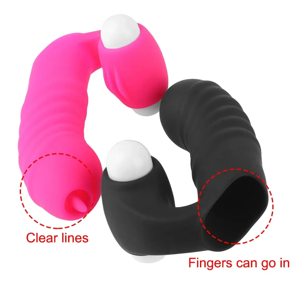 Strapon Finger Sleeve Vibrators For Women Clitoris Stimulator Vaginal Licks Anal Plug Female Masturbator Sex Toys Couples Erotic — image 5