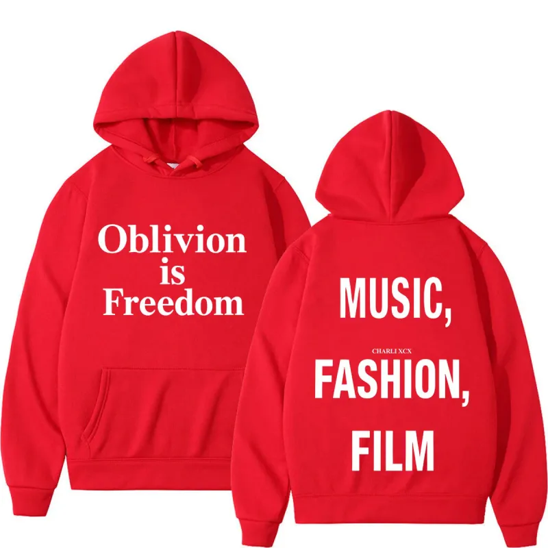 XCX Album Musik Fashion Film Tour 2026 Hoodie Cetak Pria Wanita Fashion Pullover Kasual Hip-Hop Kaus Hadiah Penggemar