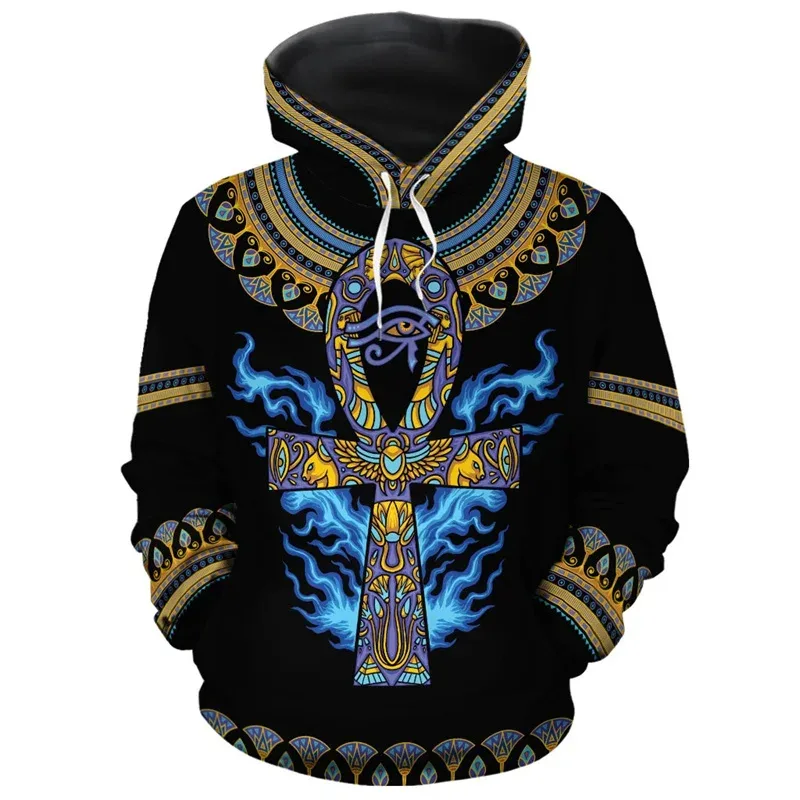 African Ethnic Tribes Unique Graphic Hoodie For Men Ethnic Printed Clothing Hooded Coat Loose Harajuku Street Vintage Hoodies — image 5