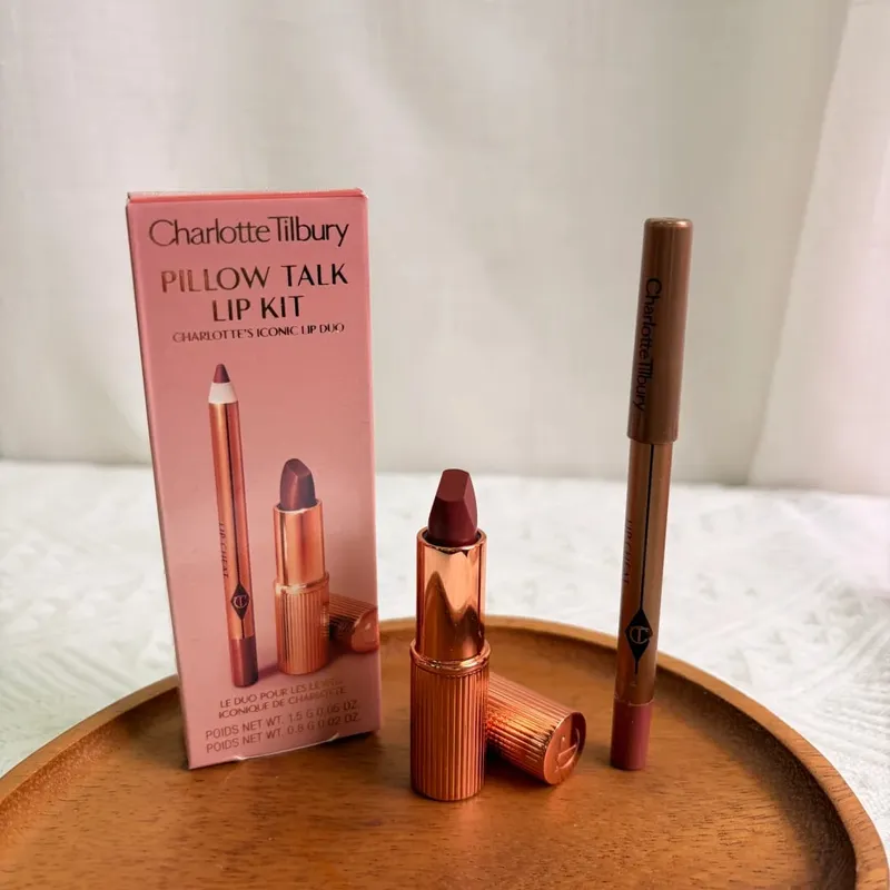 Σετ κραγιόν Charlotte Tilbury Matte Smooth & Lip Liner Set Creamy Blendable & Setting Spray Set Dewy Refreshing 16H Wear Makeup — image 15