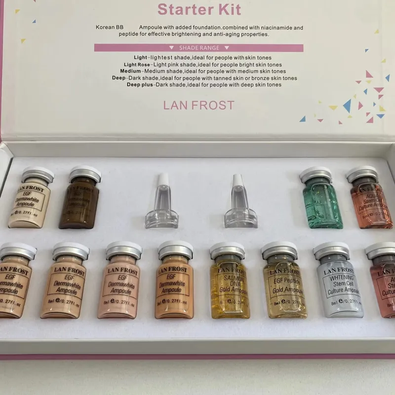 Korea 8ml BB Cream Glow Serum Starter Kit Ampoule Essence Kit Ενυδατικό Concealer μακράς διαρκείας Hyaluronic Acid Essence — image 6
