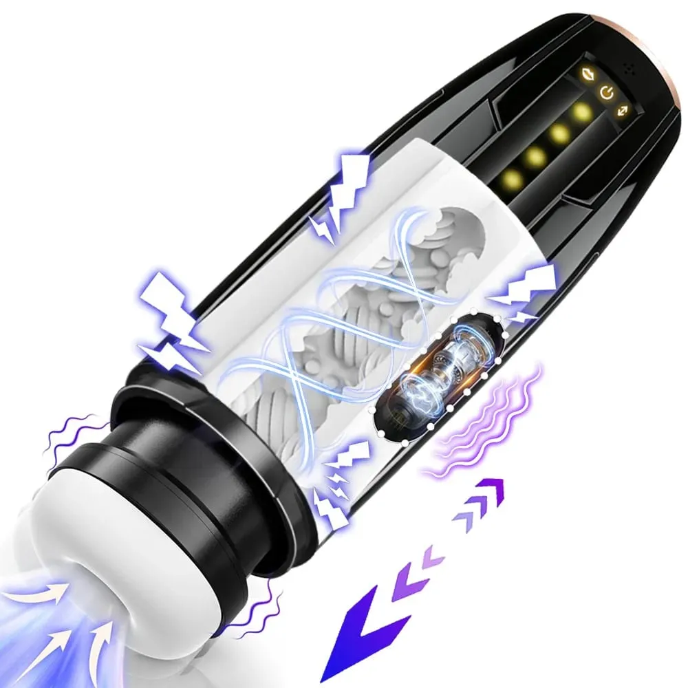 3 az 1-ben maszturbátor csésze teleszkópos szívó vibrációs zseb punci szopás maszturbáció pénisznagyobbító pumpás férfi szexjáték — image 1
