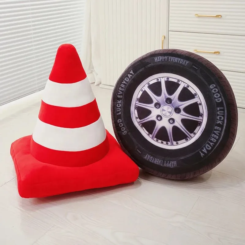 Σειρά φαναριού 40 εκατοστών Μαξιλάρι Stop Traffic Light Roadblock Tire Creative βελούδινα παιχνίδια Κατάλληλα για δώρα για παιδιά στο σπίτι Δώρα για αγόρια