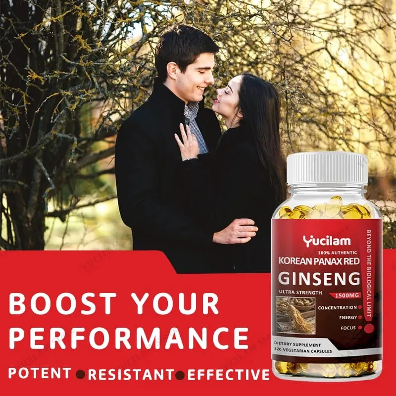 Korean Red Ginseng 1500 mg - Energy Supplement for Peak Performance Focus & Vitality - High Potency Ginseng Root Extract — image 4