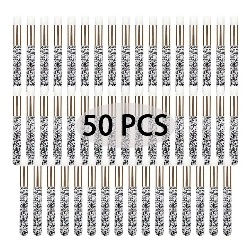 50 יחידות רך הארכת ריסים ניקוי מברשת ריסים שמפו גבות פילינג אף ניקוי מסיר איפור ציוד טיפוח יופי