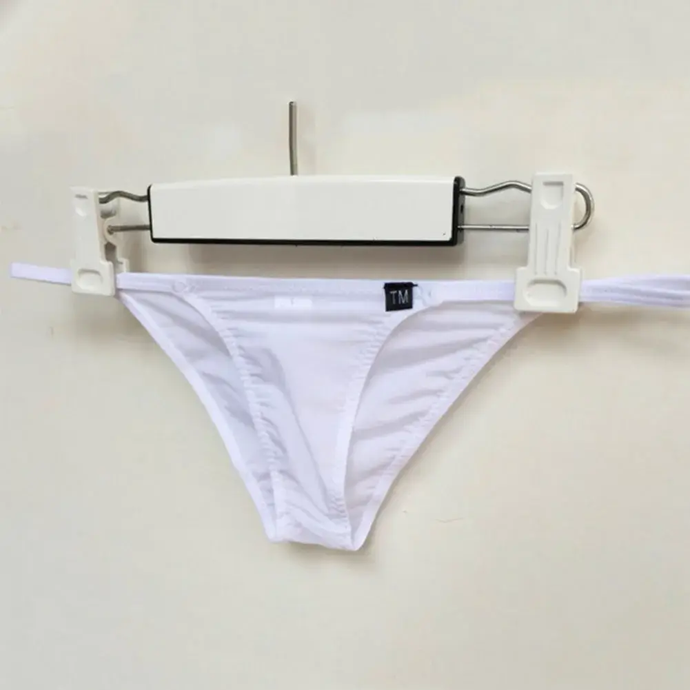 Men Solid Color Thin Soft Breathable Very Hot Lingerie Gay Sissy Pouch Underwear Solid Underpants Panties Briefs Men's Clothing — image 8