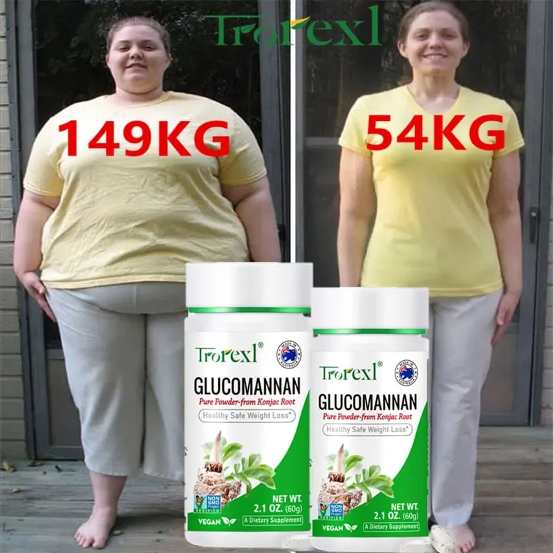 100 DB glükomannán por fogyás| Vegán és vegetáriánus | Nem GMO Gluténmentes — image 1