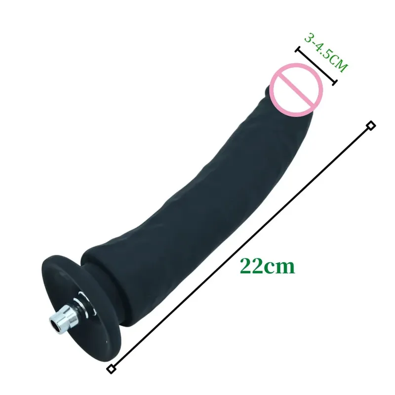Szexgép Nagy fekete Műpénisz Quick Connector maszturbációs Vibrátor Valósághű műpénisz nőknek Tartozékok Szexjáték felnőtteknek