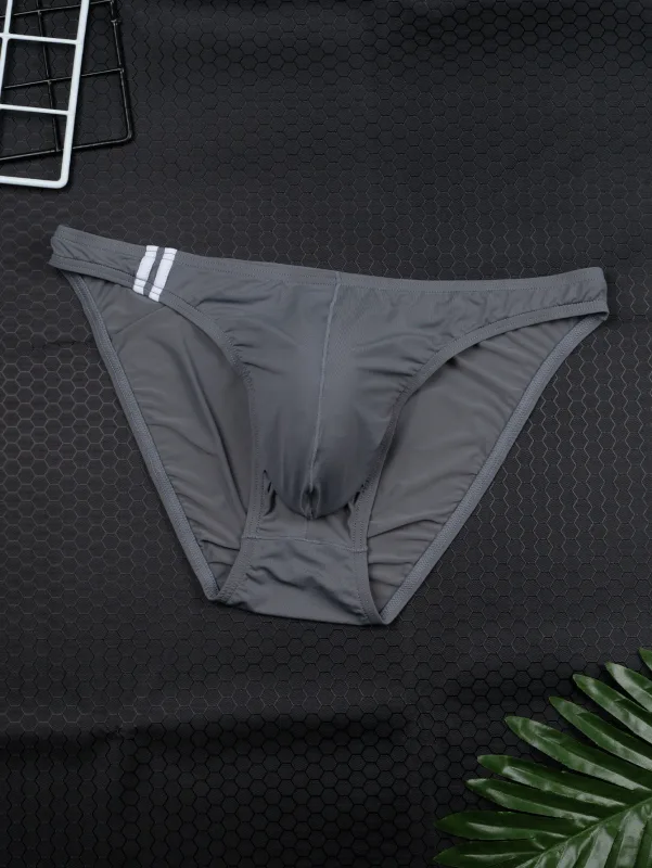 4-Pack of Men's Elastic Fitted Briefs in Random Colors, New Summer Casual Briefs for Men, Solid Color Breathable Comfortable Soft Briefs for Men, Multi-Color Cool and Smooth Briefs for Men — image 4