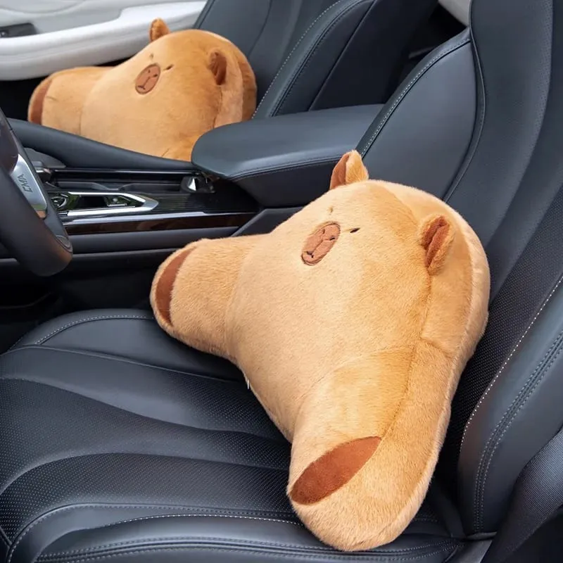 50cm Cute Capybara Cushion Άνετο Μαξιλάρι οσφυϊκής στήριξης αυτοκινήτου Μαξιλάρι οσφυϊκής πλάτης Κατάλληλο για χρήση στο σπίτι και στο γραφείο