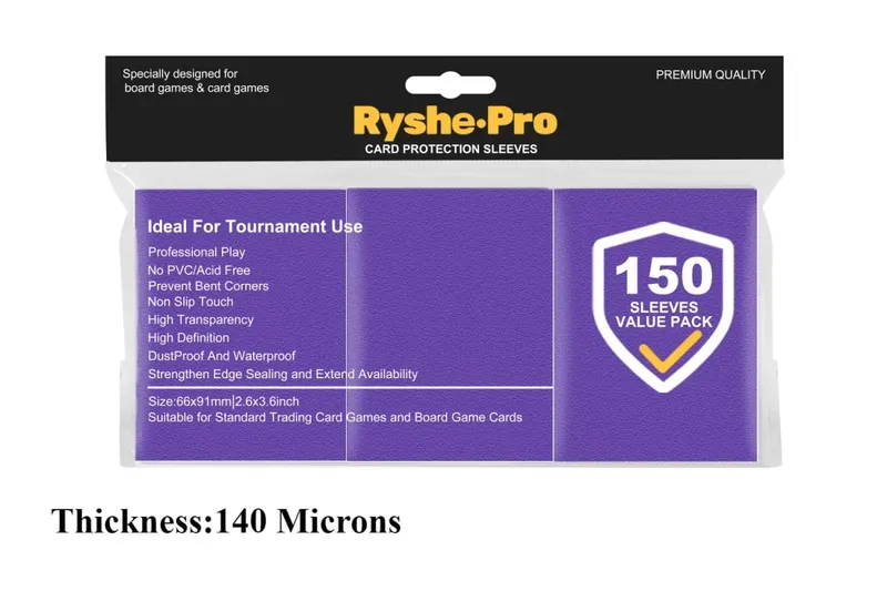 150Pcs Premium Card Sleeves 2,6"x3,6" συμβατές με κάρτες συναλλαγών τυπικού μεγέθους για MTG Pokemon TCG Baseball Card Sport Card — image 10