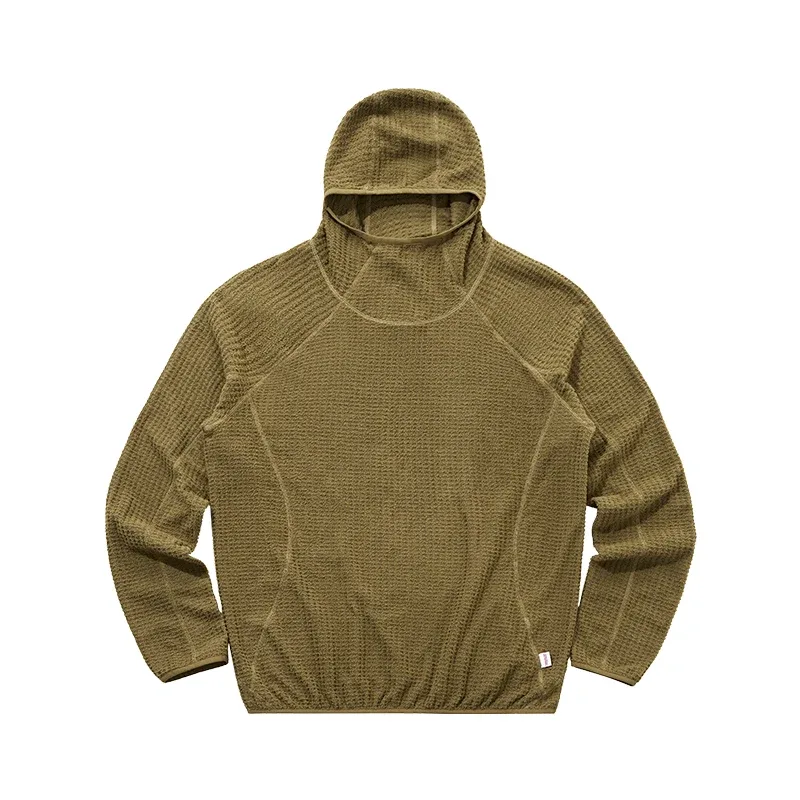 Thermolite® 四季保暖連帽衫男女通用輕速乾套頭運動衫透氣冬季中層運動服