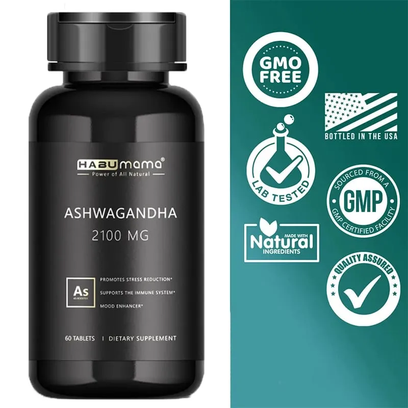 Eredeti Ashwagandha energia-kiegészítő, nem GMO Támogatja a reproduktív egészséget, természetes energizáló — image 1