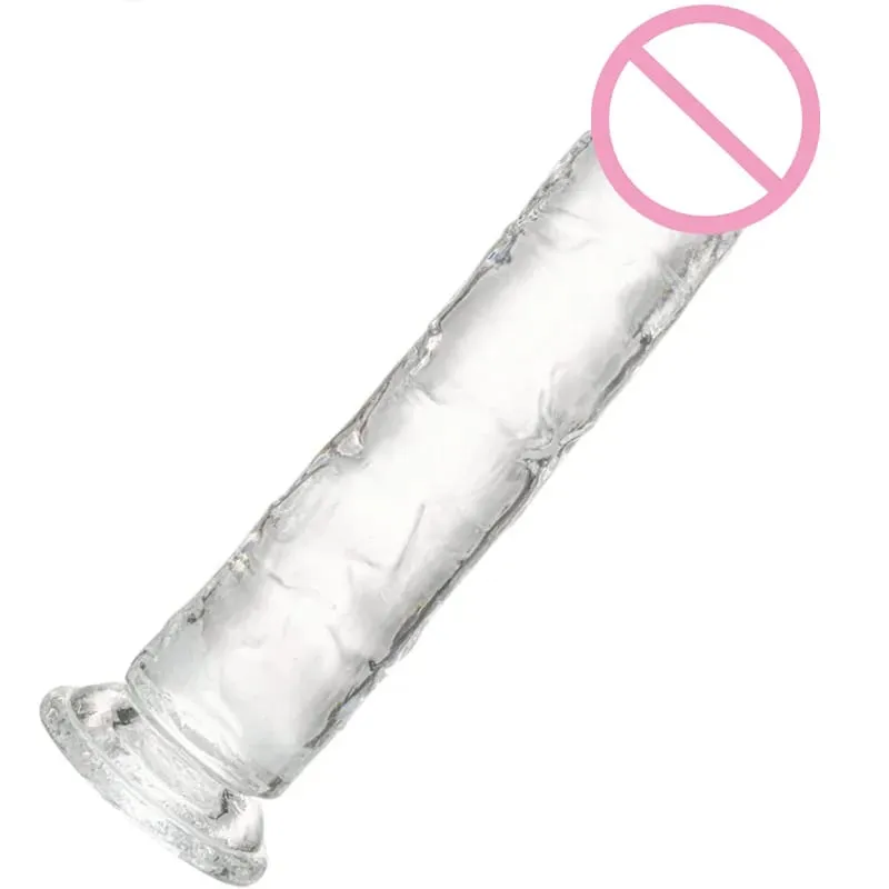 Διαφανές μαλακό ζελέ Dildos Ισχυρή βεντούζα Γυναικείο αυνανιστής πρωκτού Κλειτορίδα Διεγέρτης Big Dick Λεσβίες γυναικών σεξουαλικά παιχνίδια 18+ — image 2