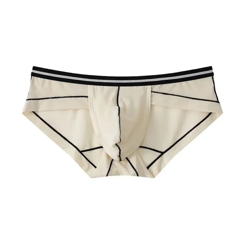 Ice Silk Briefs Seamless Panties Men Bulge Pouch Underwear Male Breathable Underpants Man Sexy U Convex Pouch Bikini Lingerie — image 21